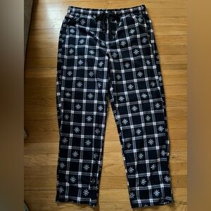 Sonoma Men’s Fleece Navy Blue Patterned Sleep Pants - Size Large - New
